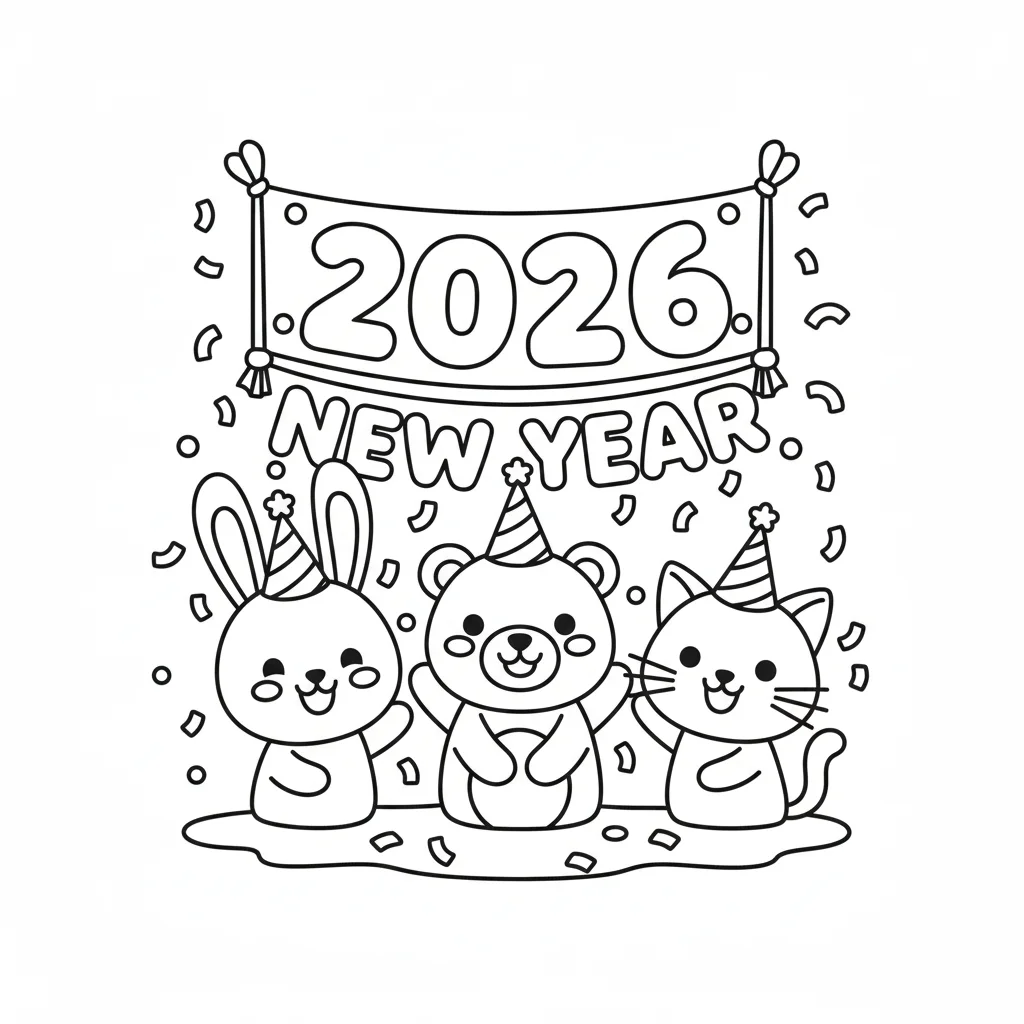 Happy New Year Banner 2026