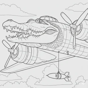 Easy Italian Brainrot Coloring Page - Free Printable
