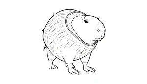 Outlined Italian Brainrot Coloring Page - Free Printable