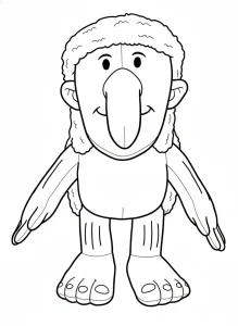 Creative Italian Brainrot Coloring Page - Free Printable