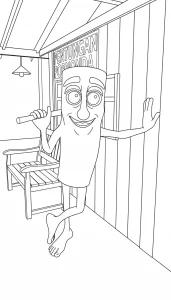 Classic Italian Brainrot Coloring Page - Free Printable