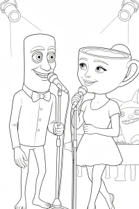 Bold Italian Brainrot Coloring Page - Free Printable