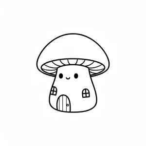 Basic Kawaii Coloring Page - Free Printable