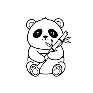 Easy Kawaii Coloring Page - Free Printable