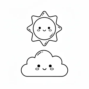 Detailed Kawaii Coloring Page - Free Printable