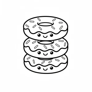 Simple Kawaii Coloring Page - Free Printable