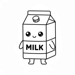 Simple Kawaii Coloring Page - Free Printable