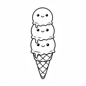 Kawaii Coloring Page - Free Printable