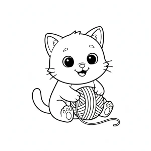 Easy Animals Coloring Page - Free Printable