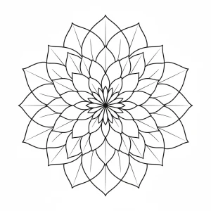 Easy Adult Printable Coloring Page - Free Printable