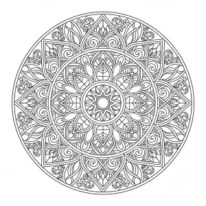 Easy Adult Printable Coloring Page - Free Printable