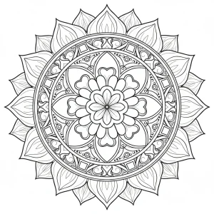 Detailed Adult Printable Coloring Page - Free Printable
