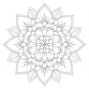 Easy Adult Printable Coloring Page - Free Printable