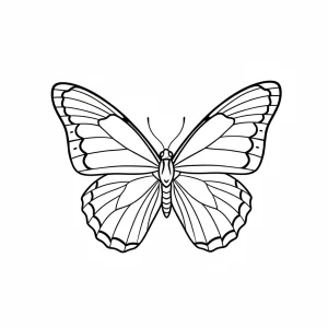 Fun Butterfly Printable Coloring Page - Free Printable