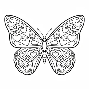 Cartoon Butterfly Printable Coloring Page - Free Printable