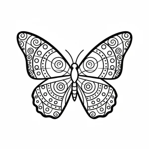 Cool Butterfly Printable Coloring Page - Free Printable