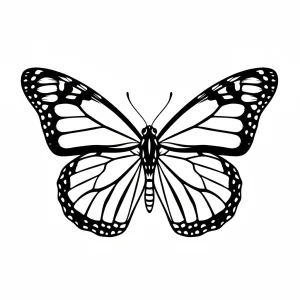 Funny Butterfly Printable Coloring Page - Free Printable