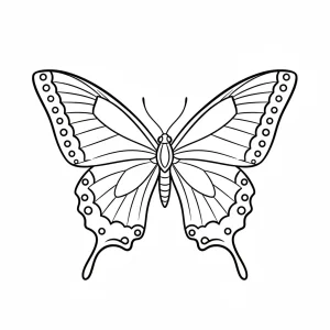 Bold Butterfly Printable Coloring Page - Free Printable