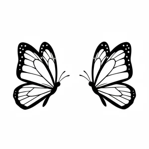 Classic Butterfly Printable Coloring Page - Free Printable
