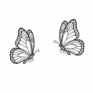 Basic Butterfly Printable Coloring Page - Free Printable