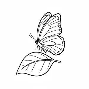 Simple Butterfly Printable Coloring Page - Free Printable