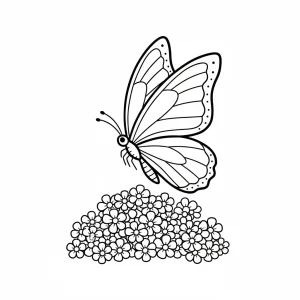 Easy Butterfly Printable Coloring Page - Free Printable