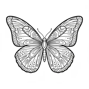 Creative Butterfly Printable Coloring Page - Free Printable