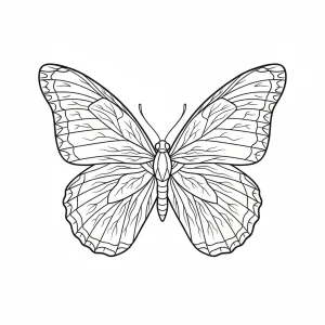 Funny Butterfly Printable Coloring Page - Free Printable