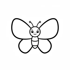 Classic Butterfly Printable Coloring Page - Free Printable