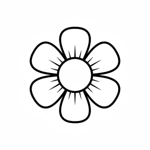 Fun Printable Flower Kids Coloring Page - Free Printable