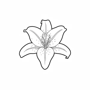 Printable Printable Flower Kids Coloring Page - Free Printable