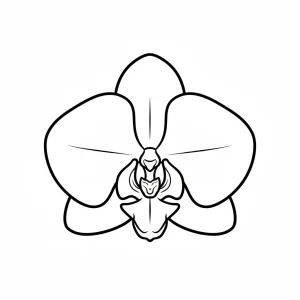 Outlined Printable Flower Kids Coloring Page - Free Printable