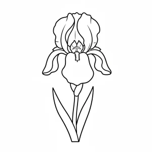 Basic Printable Flower Kids Coloring Page - Free Printable