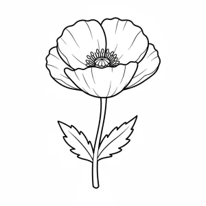 Cute Printable Flower Kids Coloring Page - Free Printable