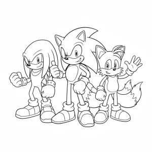 Funny Sonic Printable Coloring Page - Free Printable