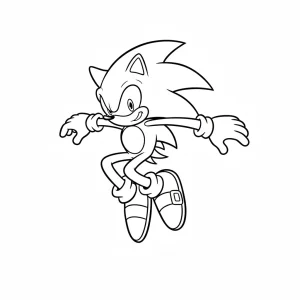 Printable Sonic Printable Coloring Page - Free Printable
