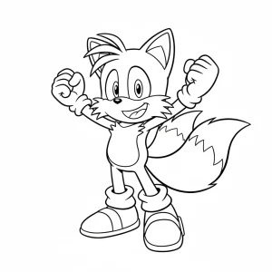 Basic Sonic Printable Coloring Page - Free Printable