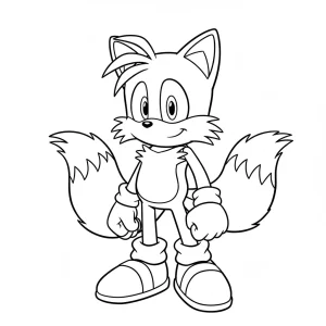 Classic Sonic Printable Coloring Page - Free Printable