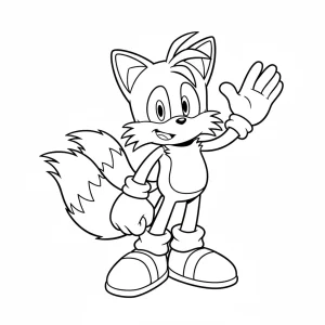 Funny Sonic Printable Coloring Page - Free Printable