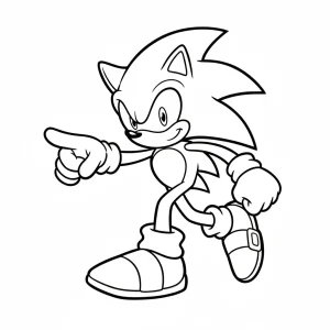 Sonic Printable Coloring Page - Free Printable