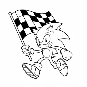 Cool Sonic Printable Coloring Page - Free Printable