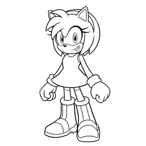Easy Sonic Printable Coloring Page - Free Printable