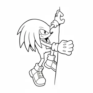 Detailed Sonic Printable Coloring Page - Free Printable