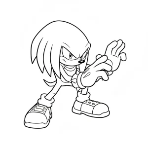 Basic Sonic Printable Coloring Page - Free Printable
