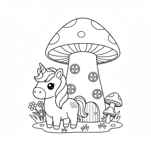 Fun Unicorn Printable For Kids Coloring Page - Free Printable