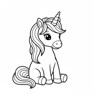 Printable Unicorn Printable For Kids Coloring Page - Free Printable