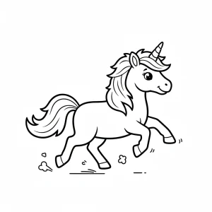 Cool Unicorn Printable For Kids Coloring Page - Free Printable