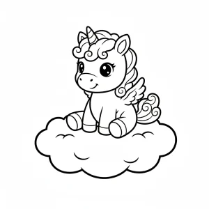Funny Unicorn Printable For Kids Coloring Page - Free Printable