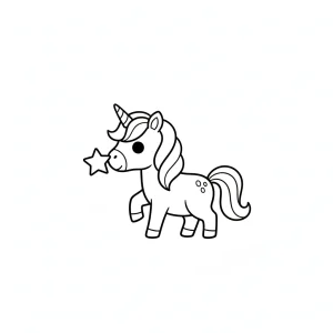 Bold Unicorn Printable For Kids Coloring Page - Free Printable