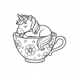 Fun Unicorn Printable For Kids Coloring Page - Free Printable